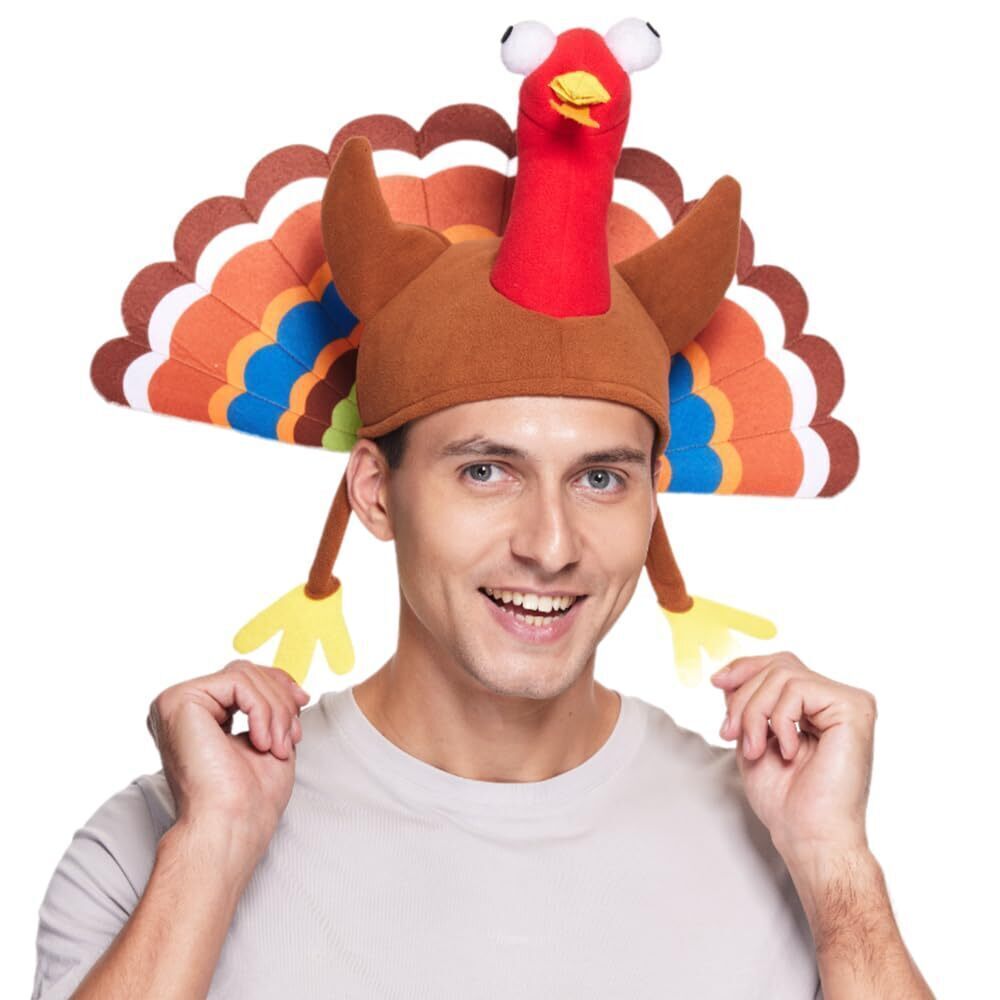 8495 Adult Turkey Hats Thanksgiving Party Costume Accessories